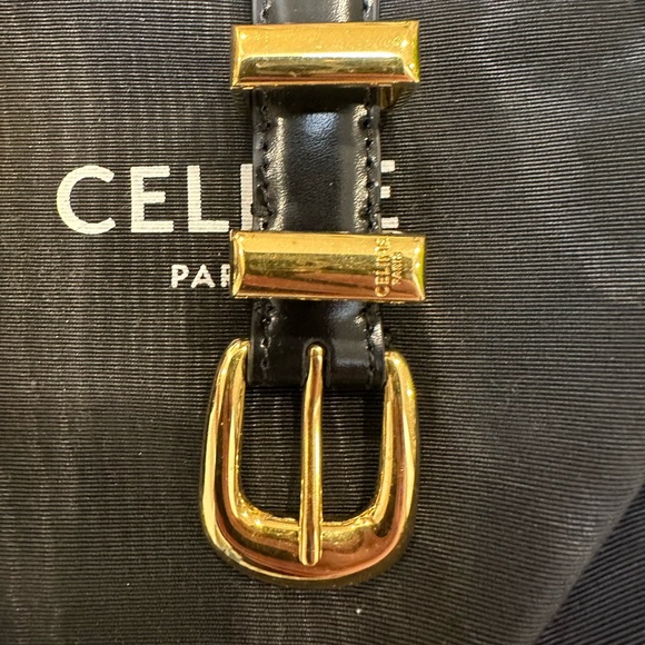 Celine SMALL 18MM WESTERN BELT IN TAURILLON LEATHER Size 70 - Picture 5 of 16